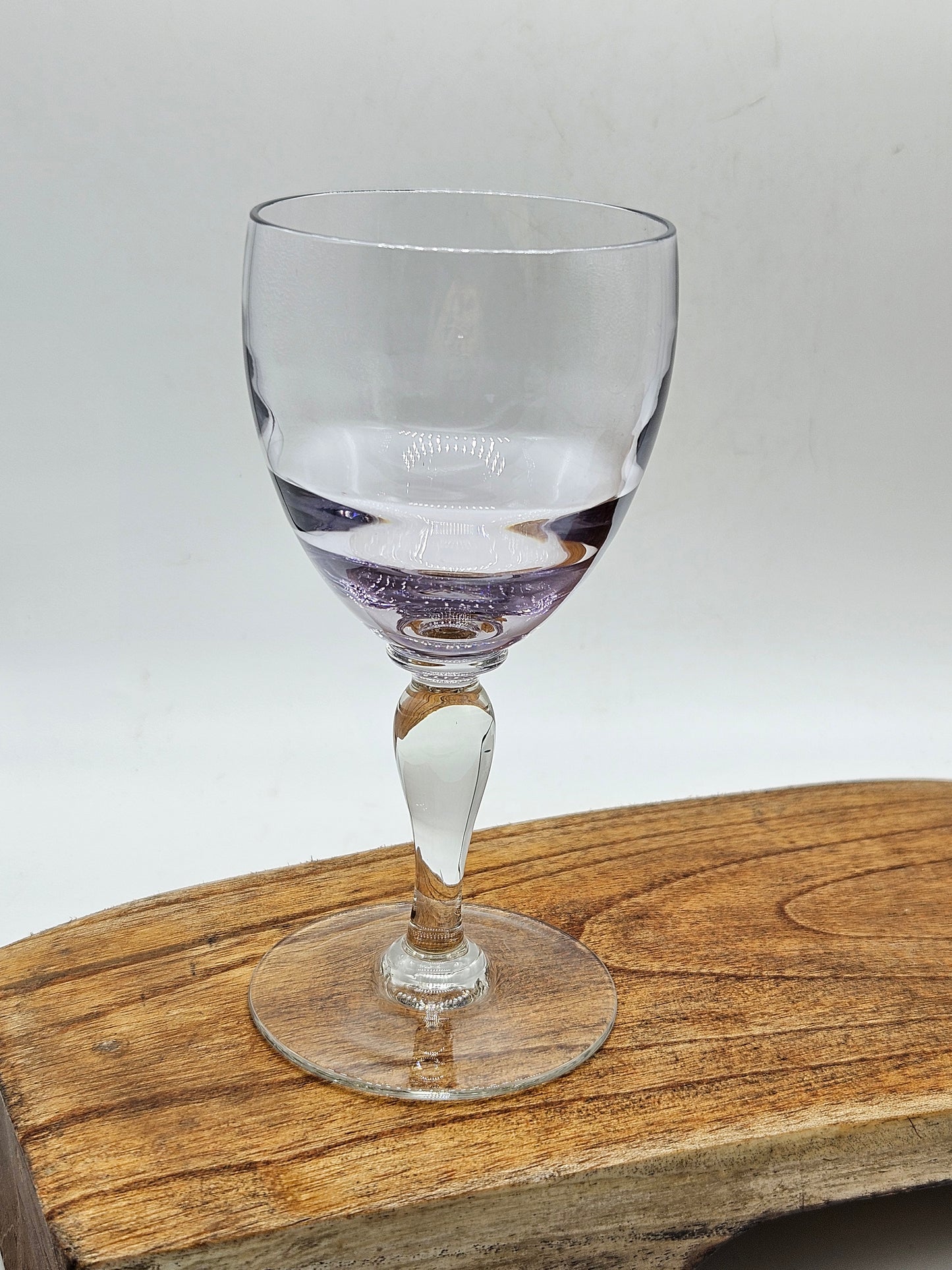 Vintage lavender small wine glass