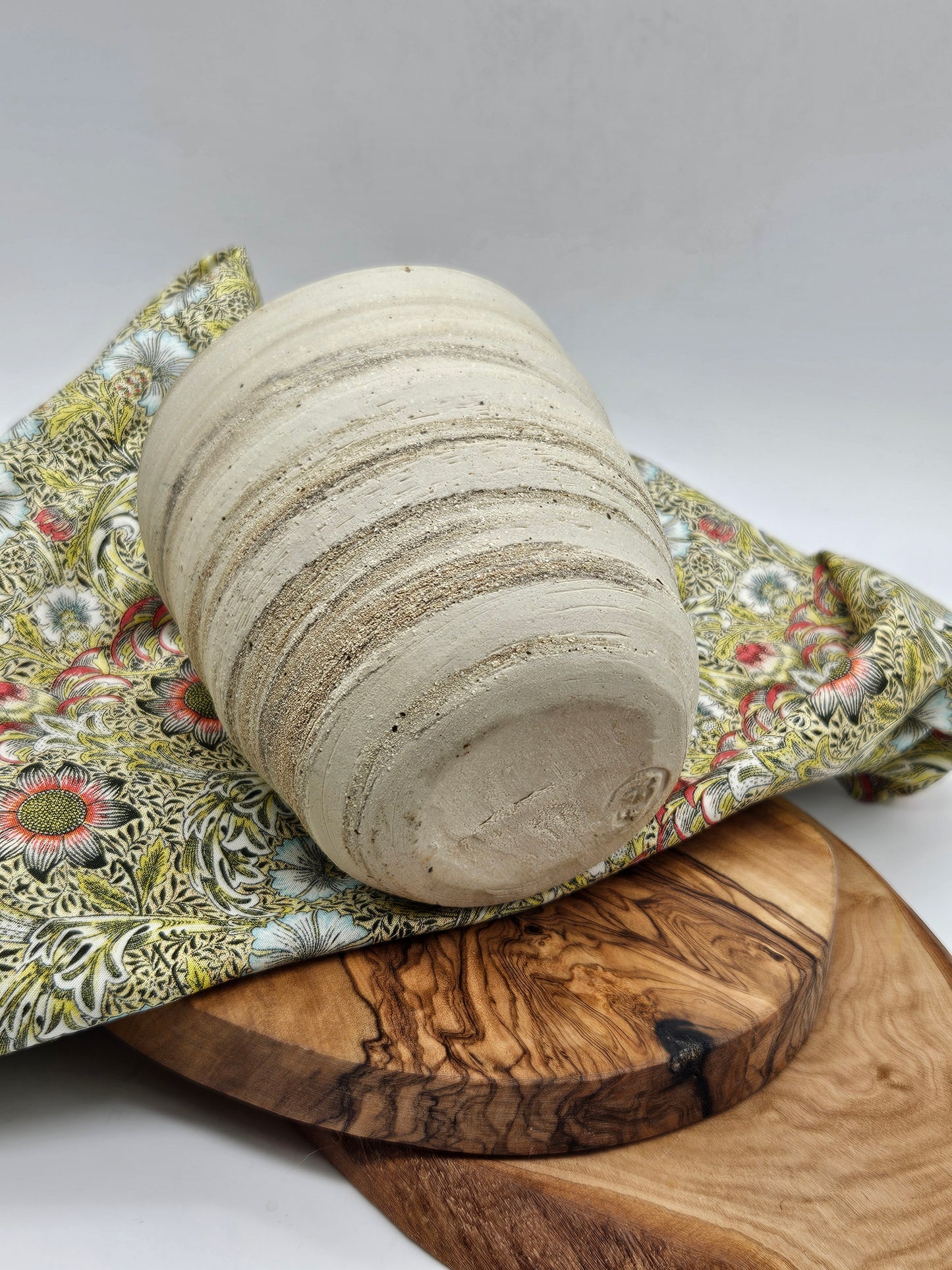 Vintage Studio Pottery Mug with inner glaze, Hand Thrown
