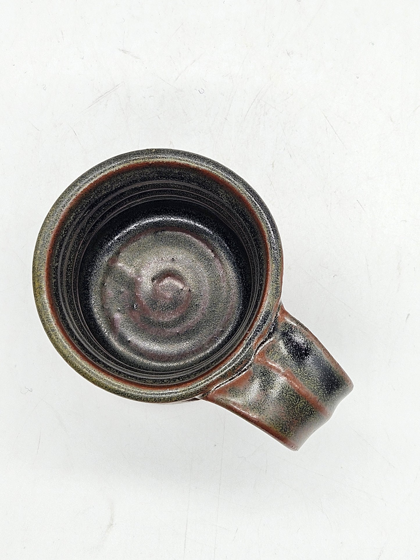 Vintage Studio Pottery Espresso-size Mug, Hand Thrown,