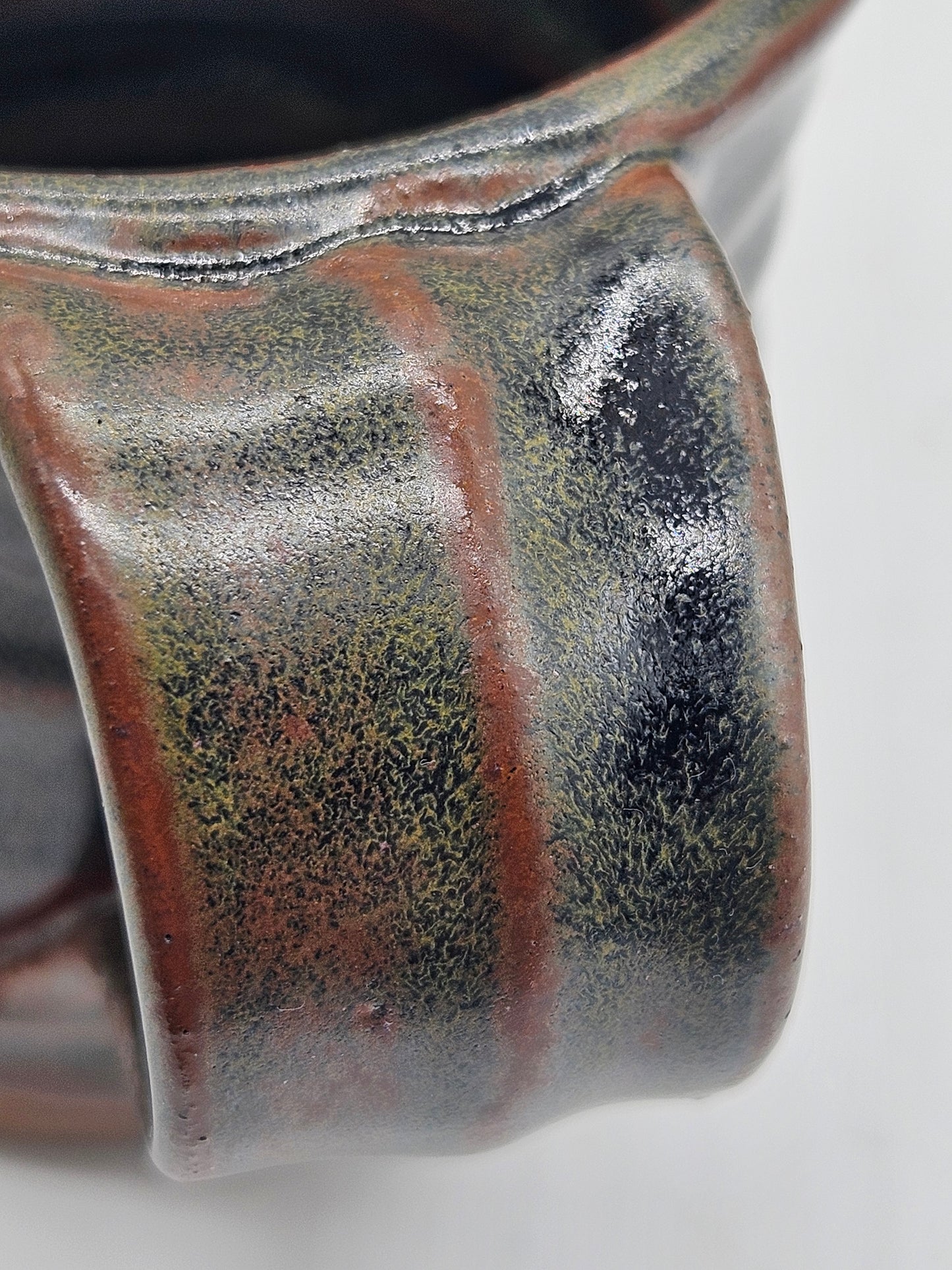 Vintage Studio Pottery Espresso-size Mug, Hand Thrown,