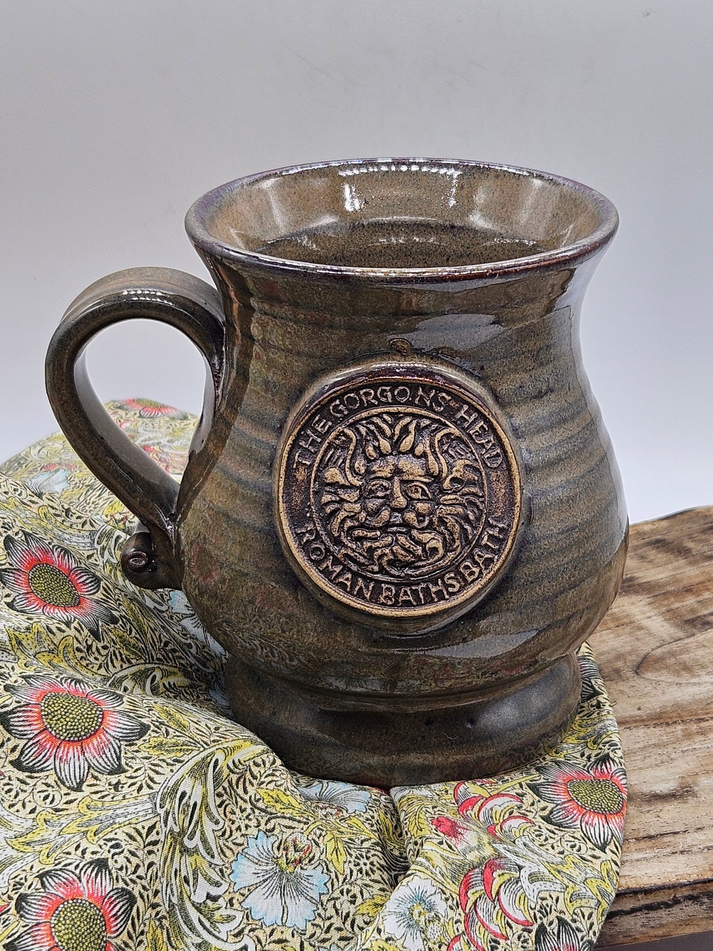 Vintage Bath Studio Pottery Glossy finish Mug, Hand Thrown