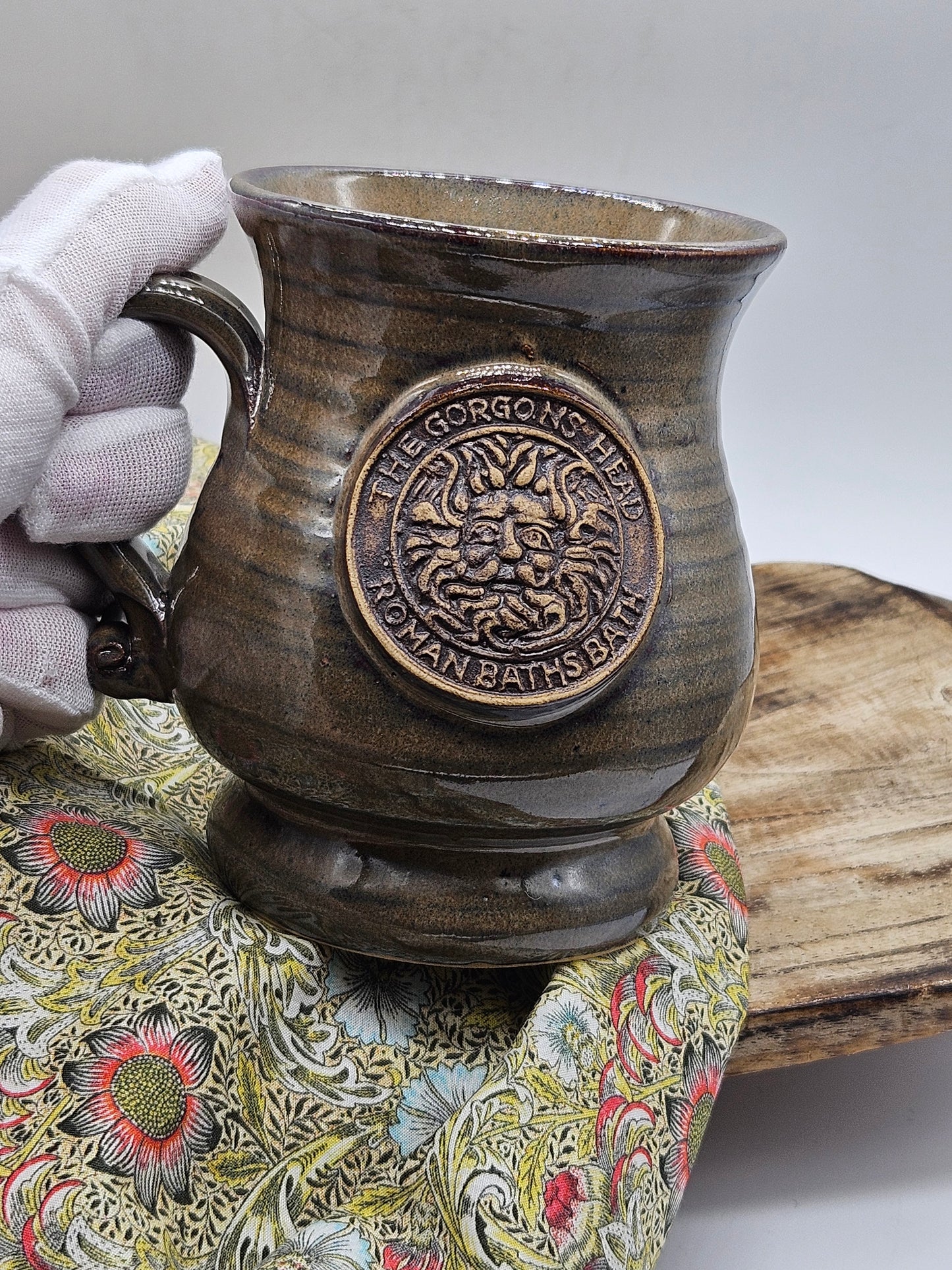 Vintage Bath Studio Pottery Glossy finish Mug, Hand Thrown