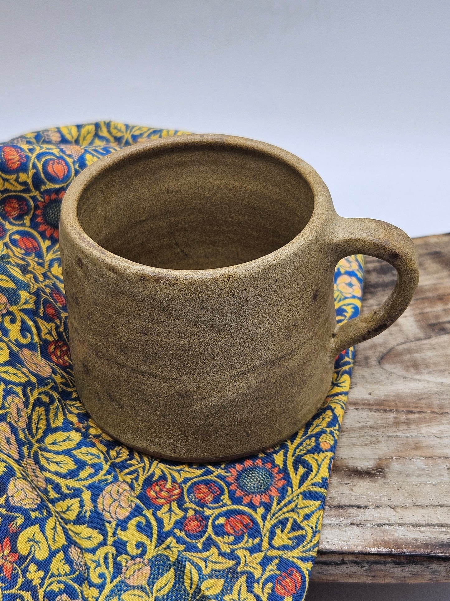 Vintage Studio Pottery Medieval Style Mug, Hand Thrown