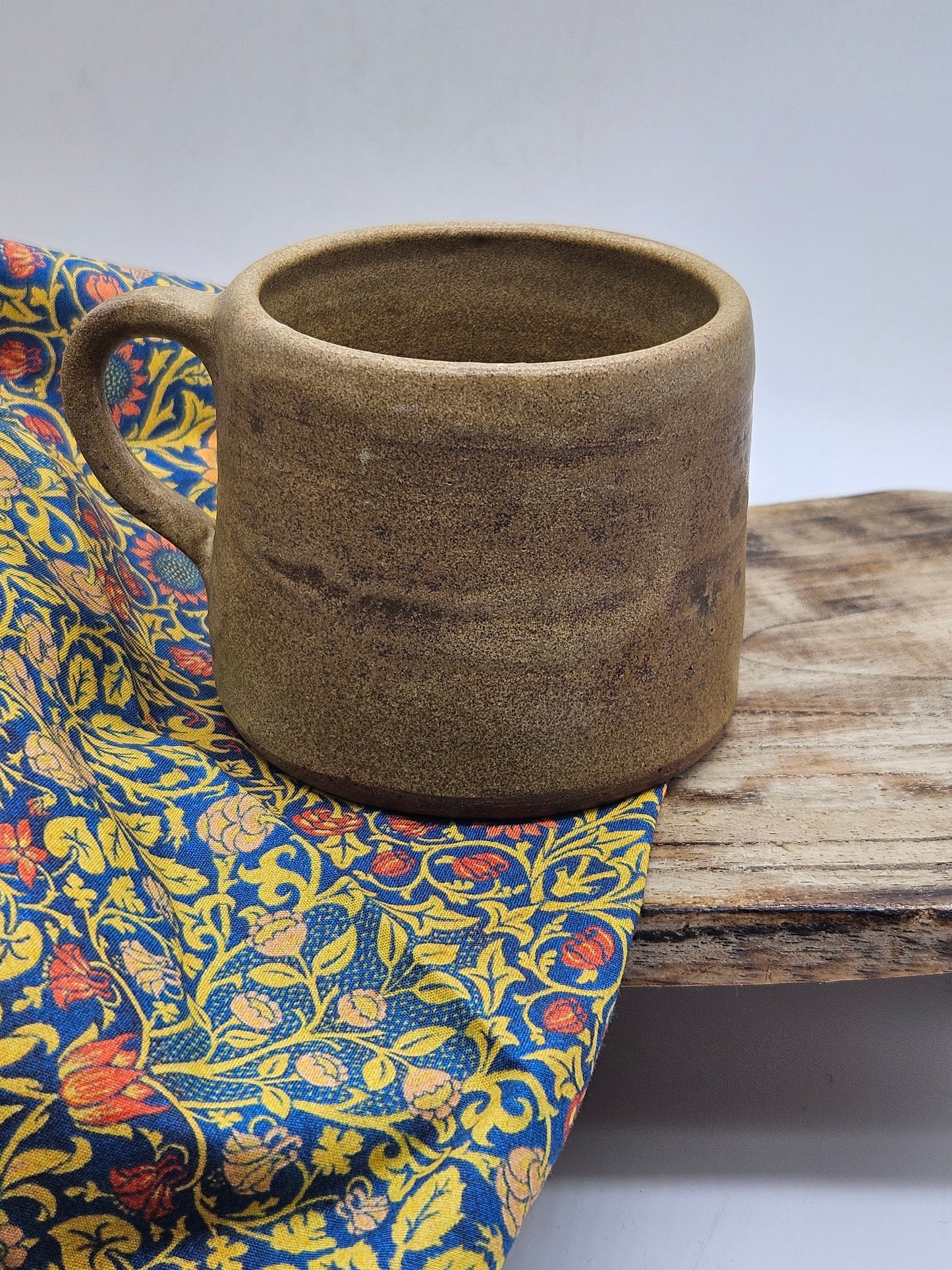 Vintage Studio Pottery Medieval Style Mug, Hand Thrown