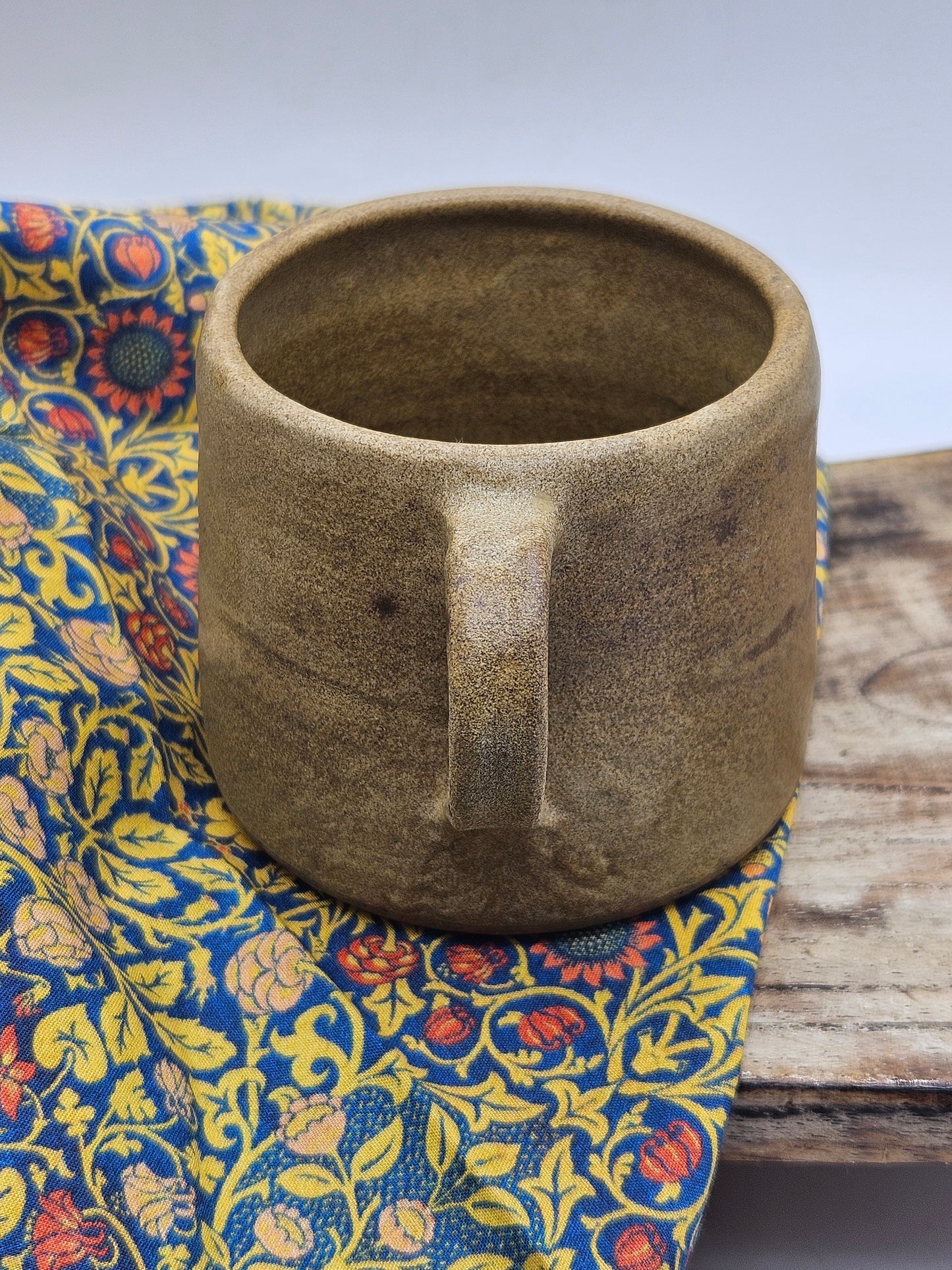 Vintage Studio Pottery Medieval Style Mug, Hand Thrown
