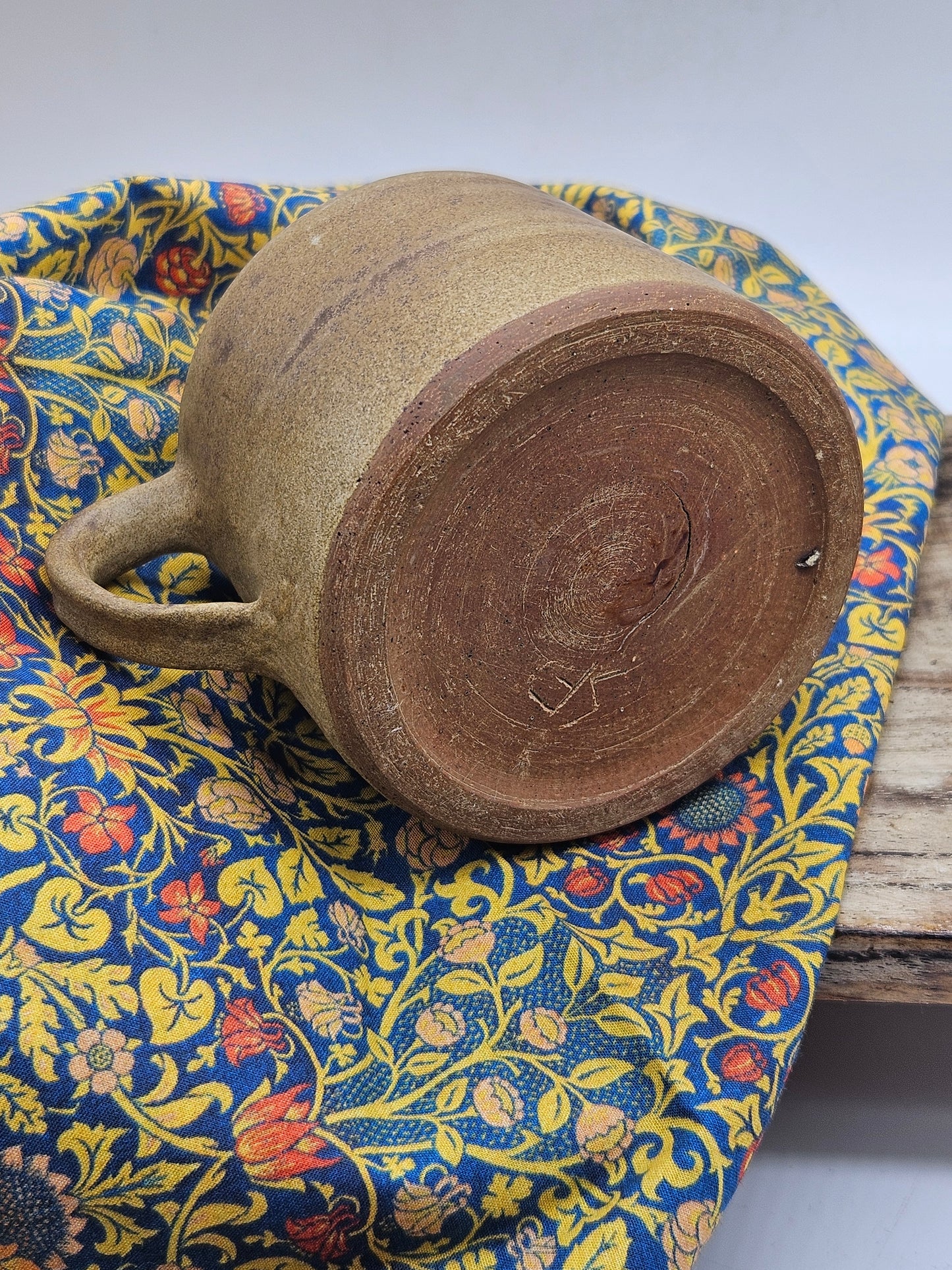 Vintage Studio Pottery Medieval Style Mug, Hand Thrown