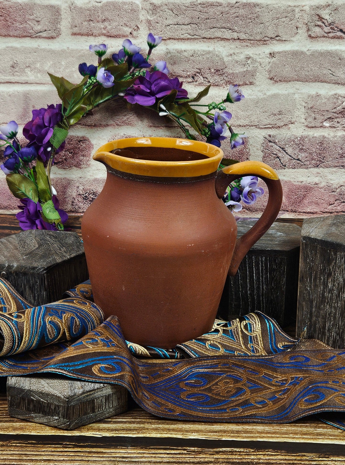 Vintage Studio Pottery Large Jug, Matte finish