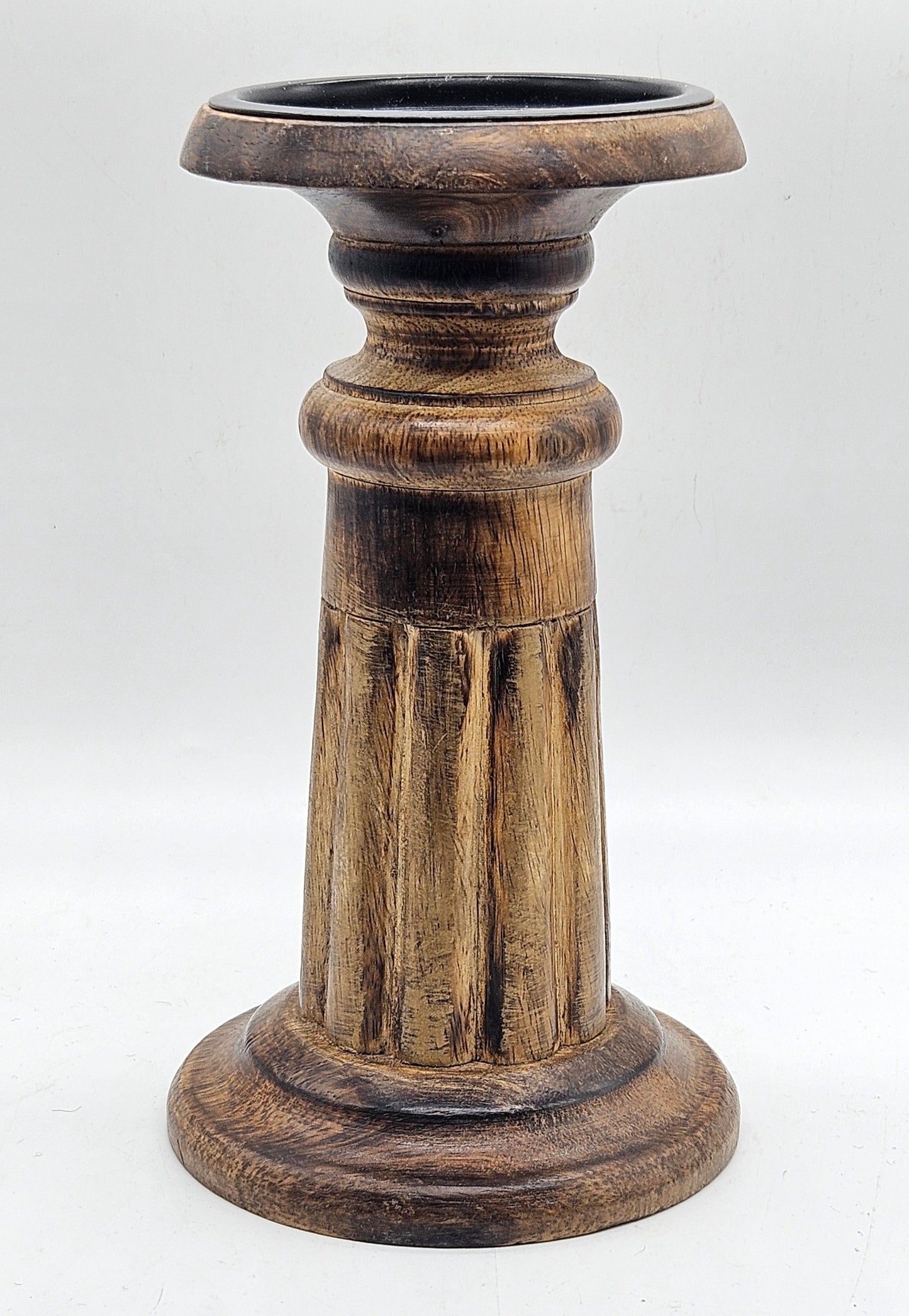 Vintage wooden candlestick