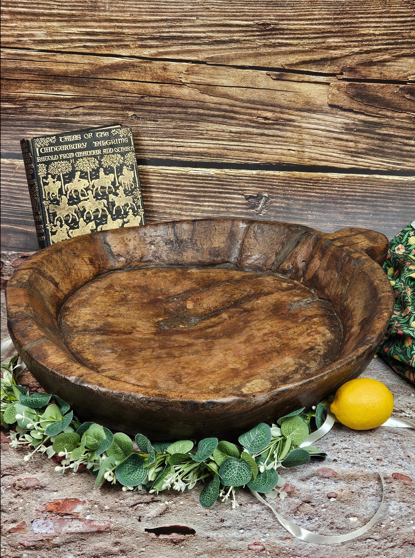 Huge antique Old Oak Trough