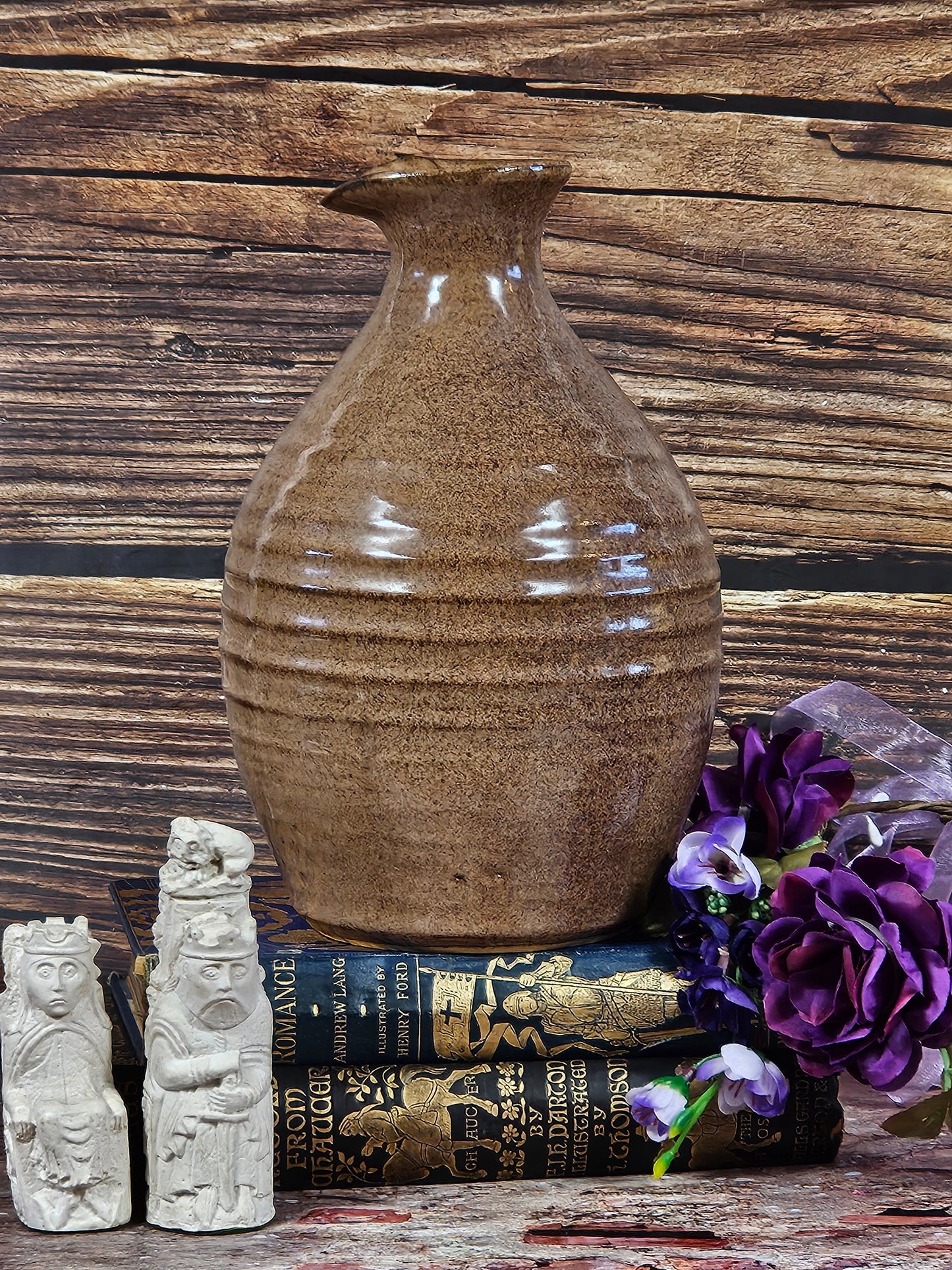 Vintage Studio Pottery Large Decanter/Bottle