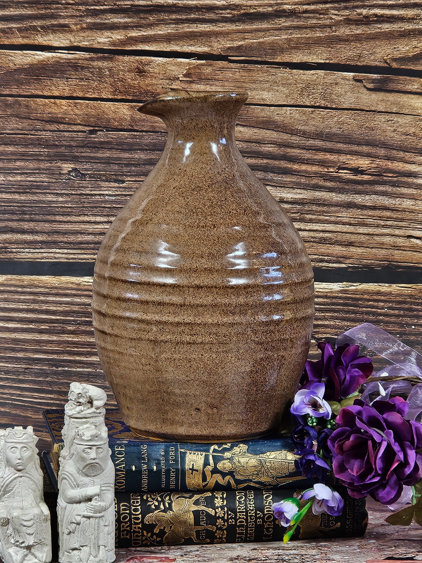 Vintage Studio Pottery Large Decanter/Bottle