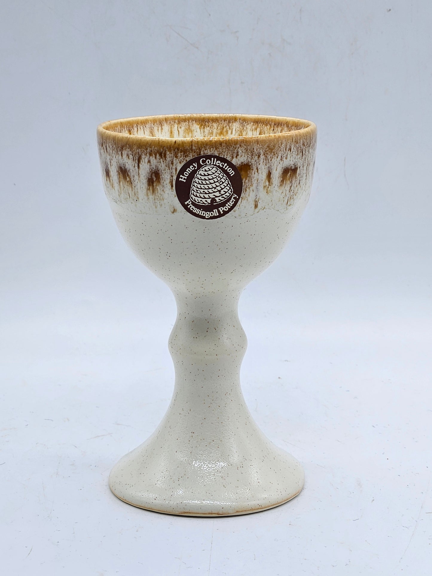 Vintage Studio Pottery Fully Glazed Milk Colour Goblet