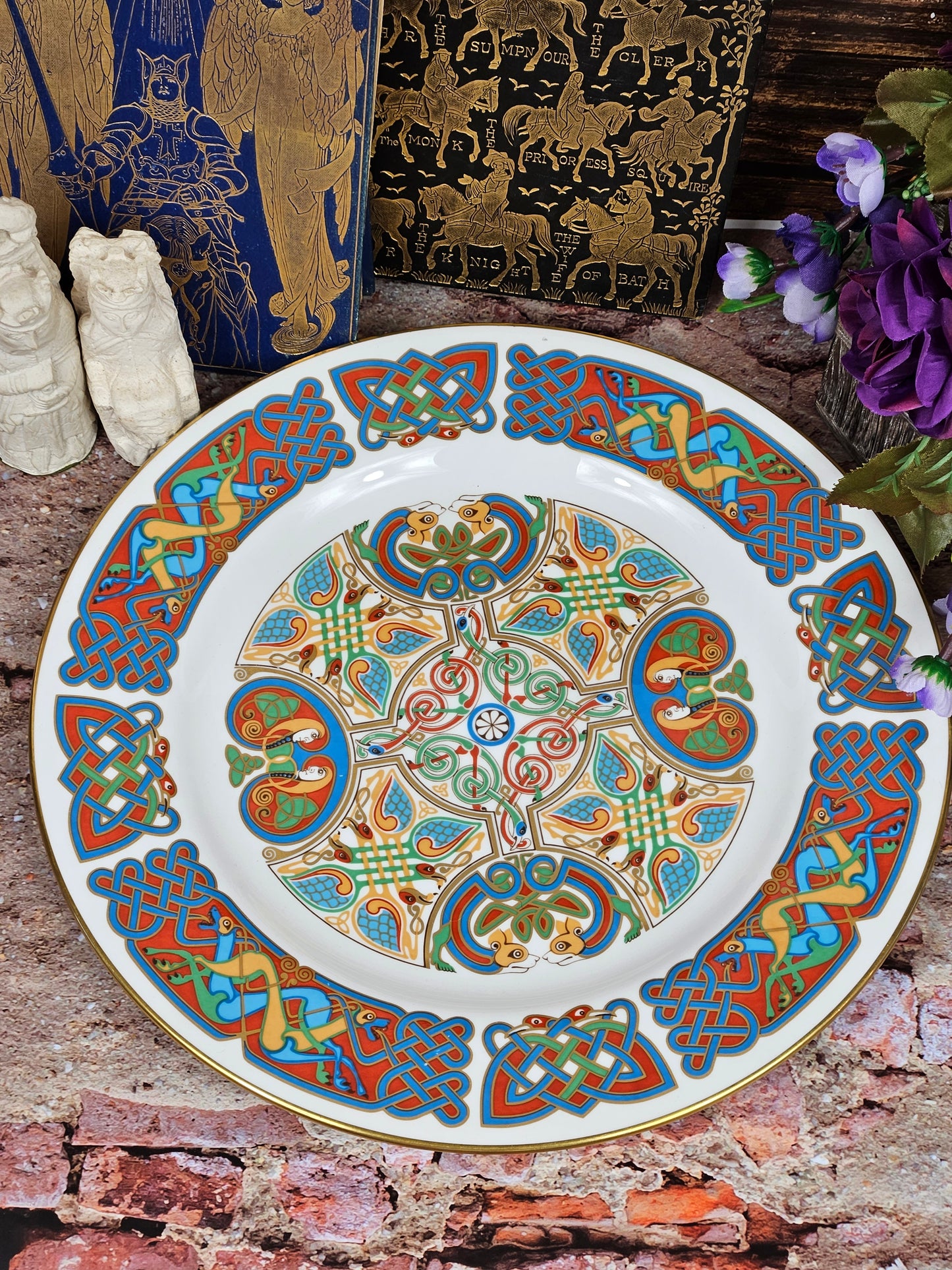 Large 27 cm collectable Spode The Lindisfarne Plate