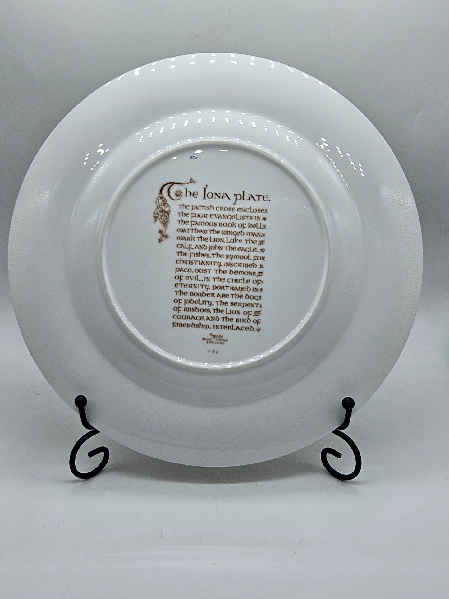 Large 27 cm collectable Spode The Iona Plate