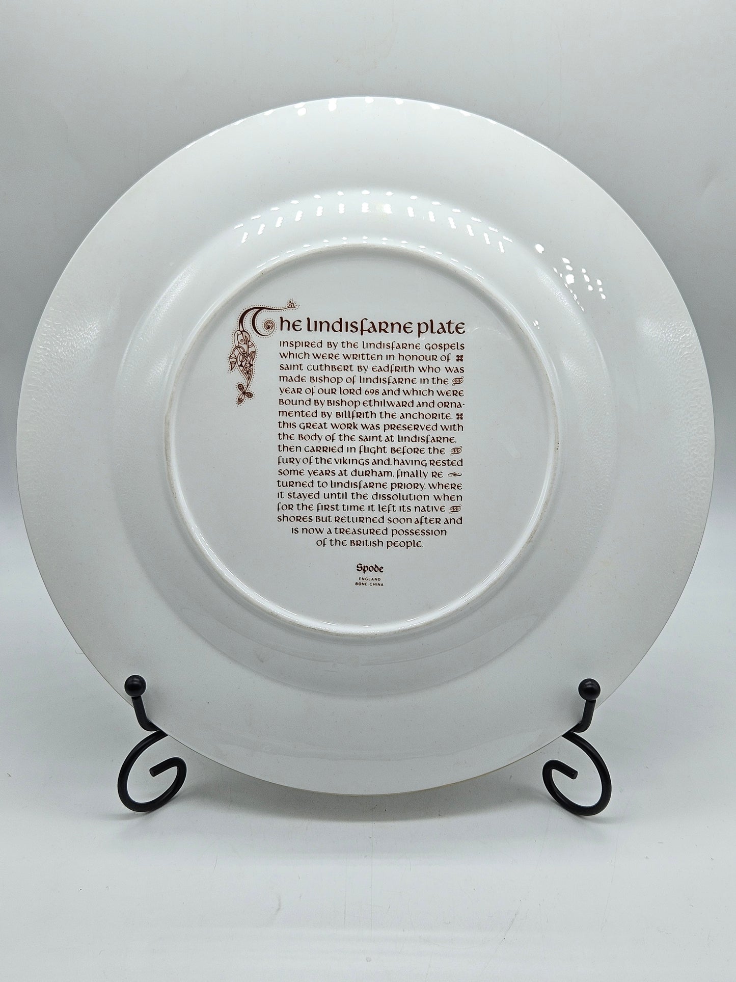 Large 27 cm collectable Spode The Lindisfarne Plate