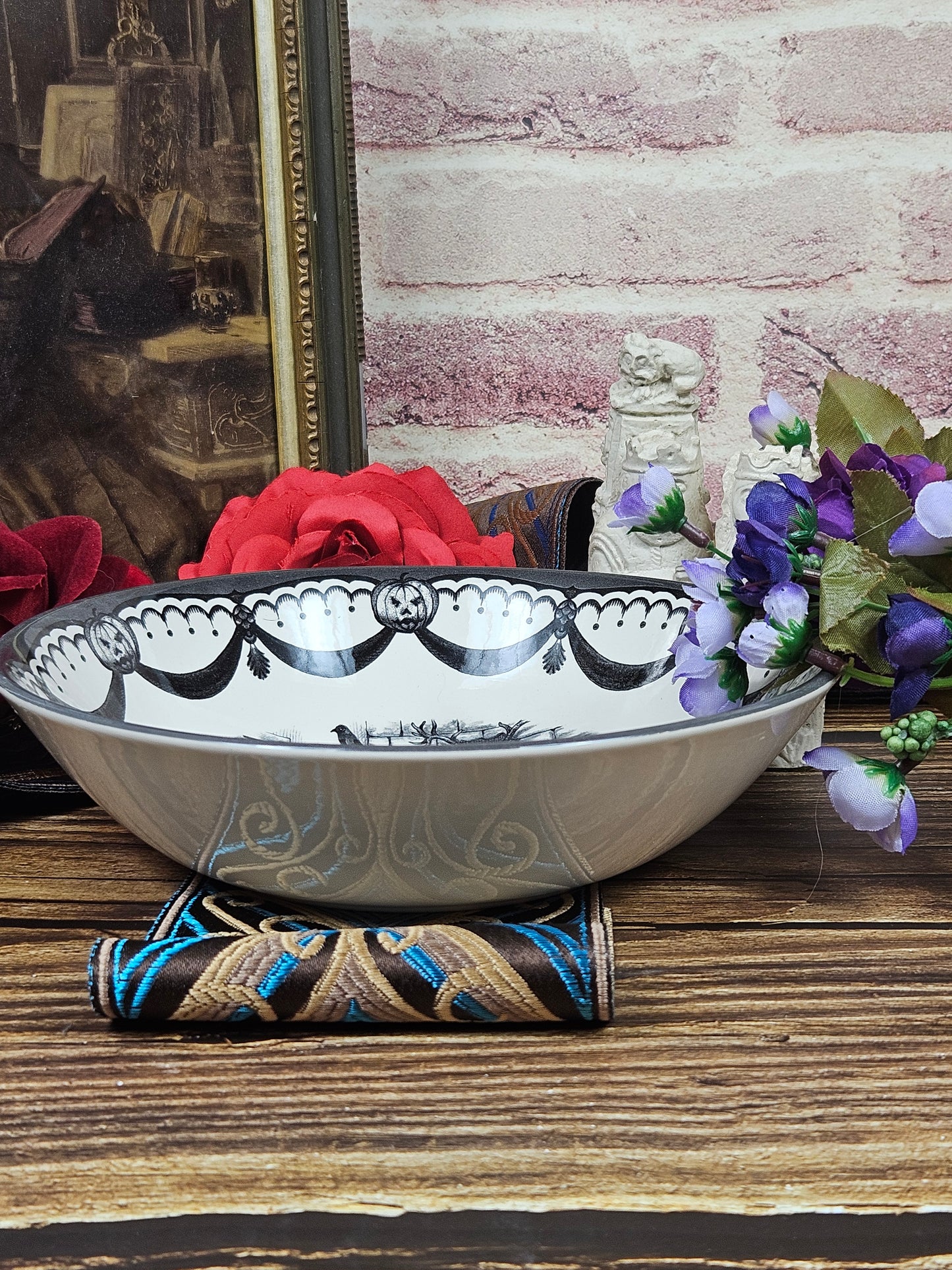 Cereal bowl/plate Halloween 19 cm, Royal Stafford, New