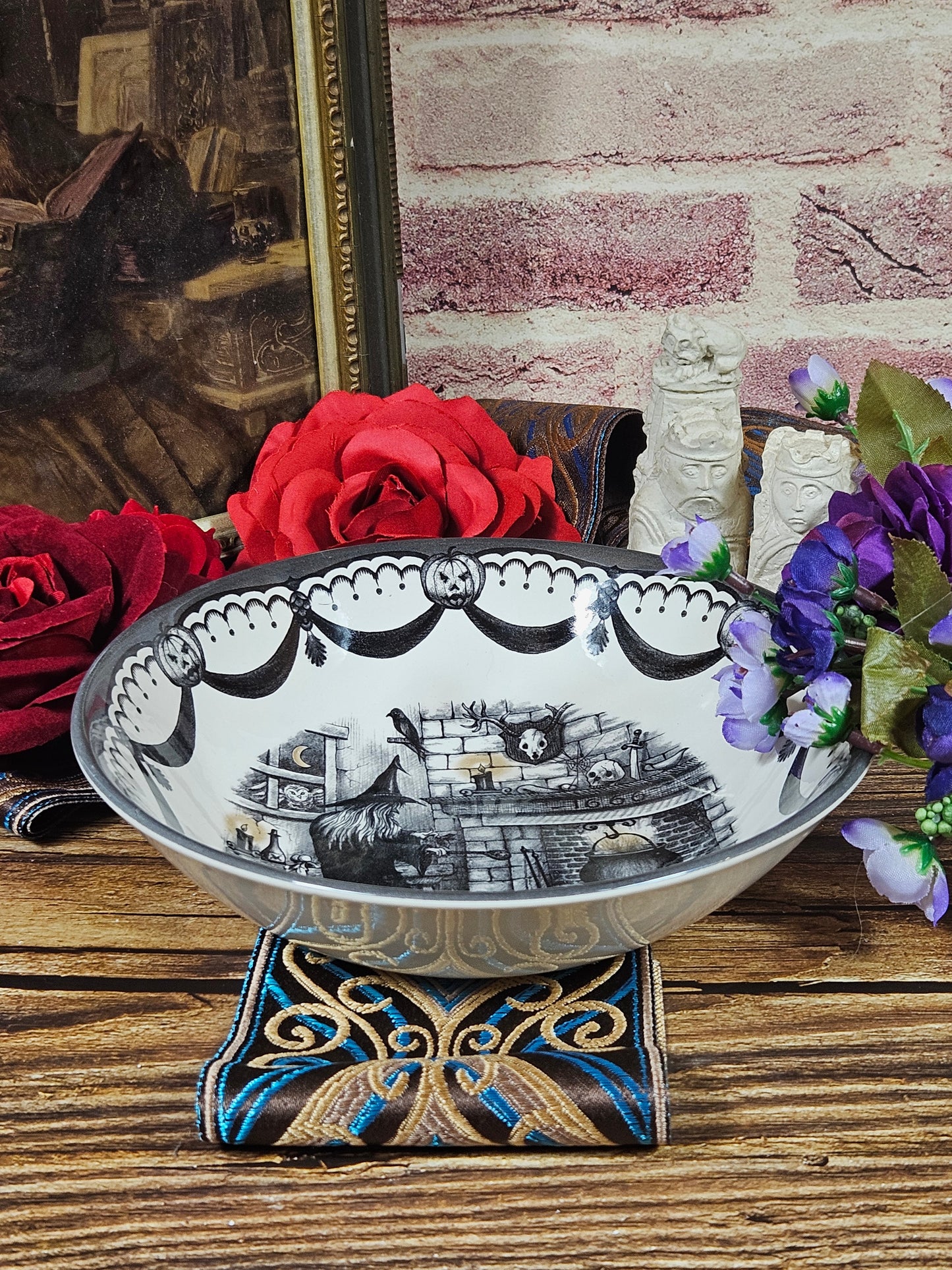 Cereal bowl/plate Halloween 19 cm, Royal Stafford, New