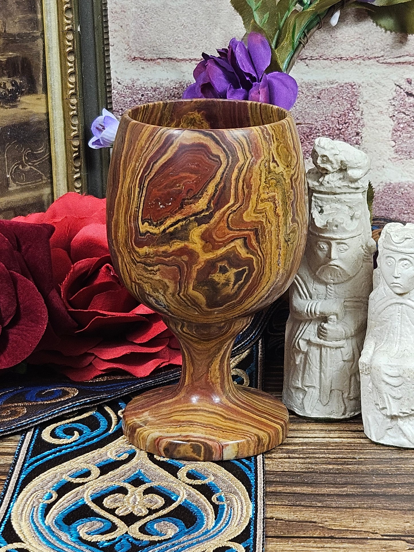 Beautiful Vintage Onyx Goblet