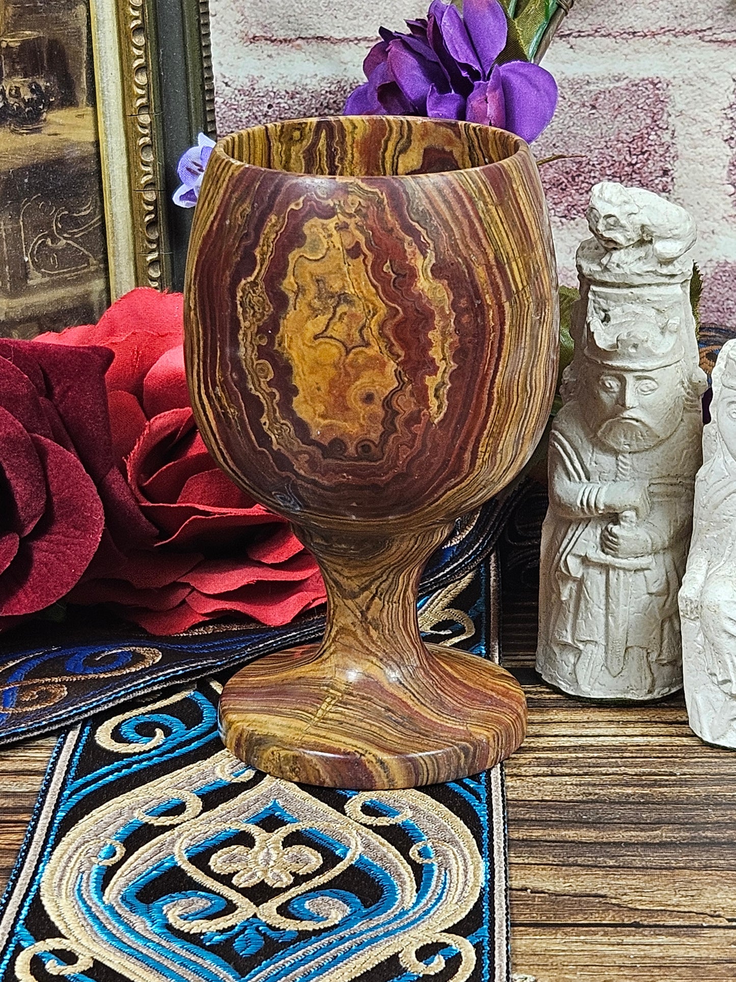 Beautiful Vintage Onyx Goblet