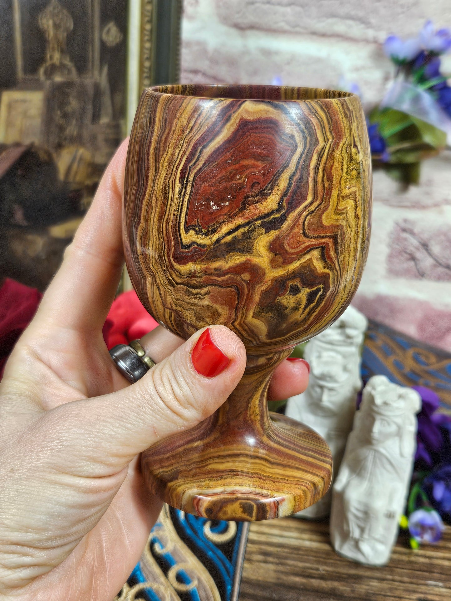 Beautiful Vintage Onyx Goblet