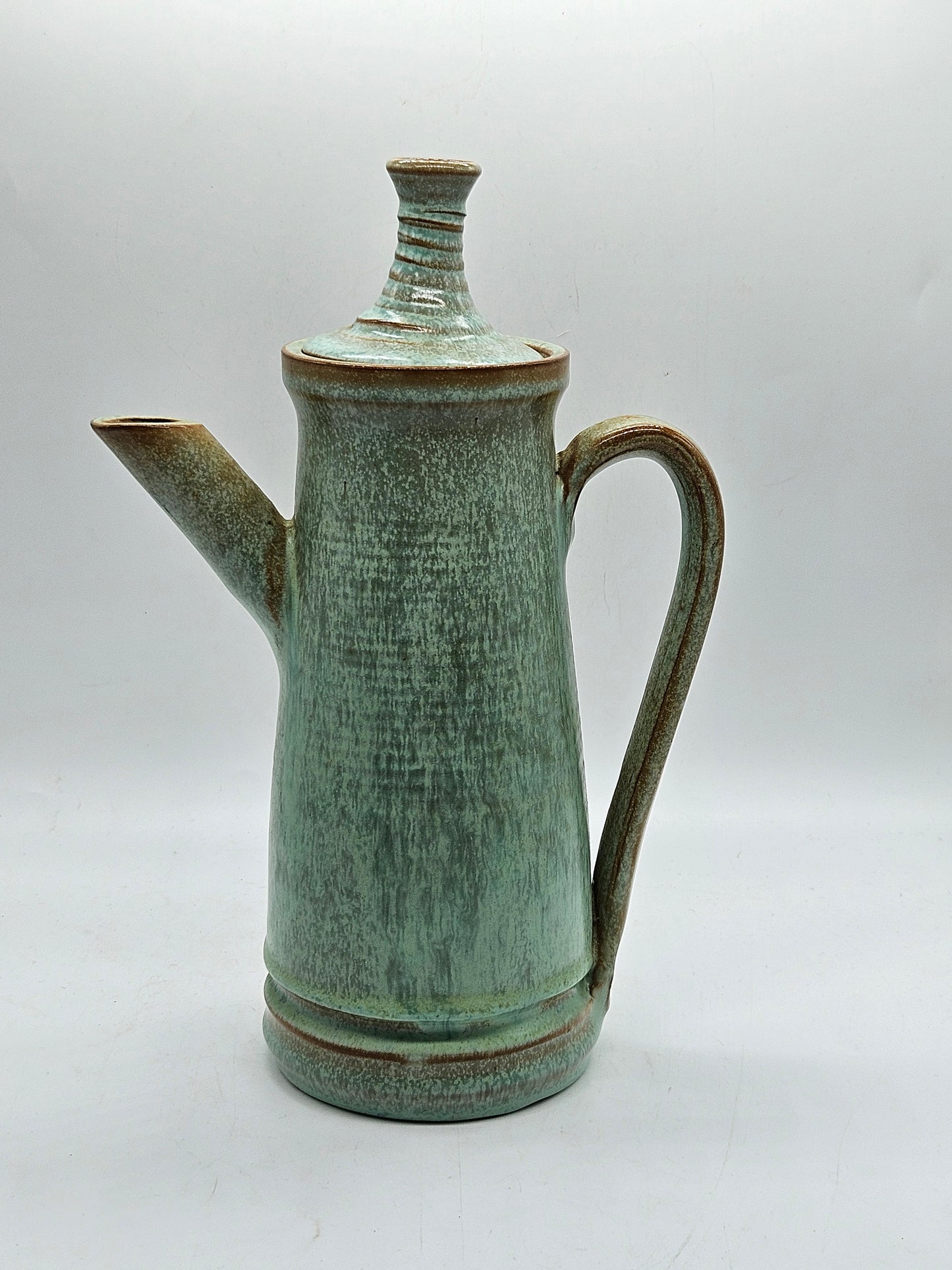 Rare Vintage Studio Pottery Knight Tintagel Coffee Pot