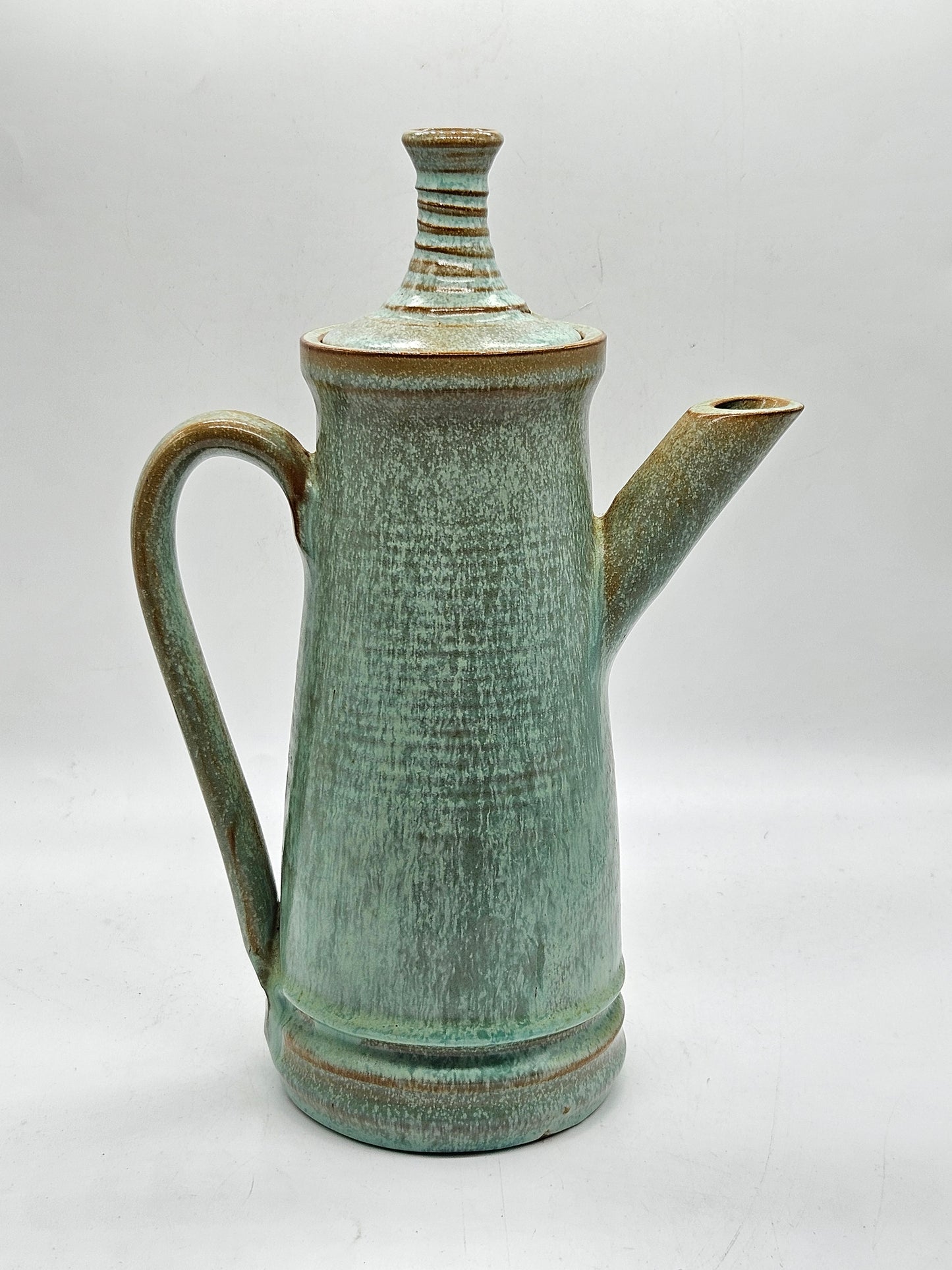 Rare Vintage Studio Pottery Knight Tintagel Coffee Pot