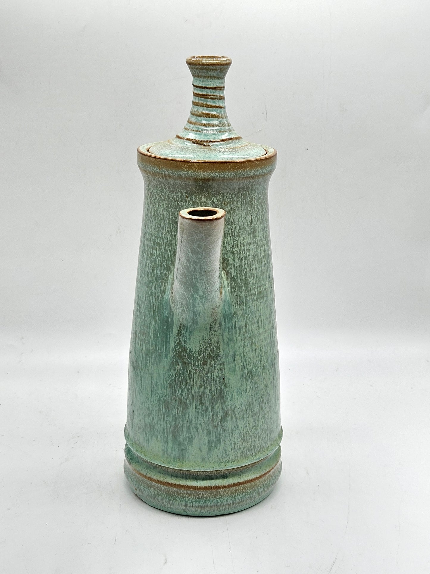 Rare Vintage Studio Pottery Knight Tintagel Coffee Pot