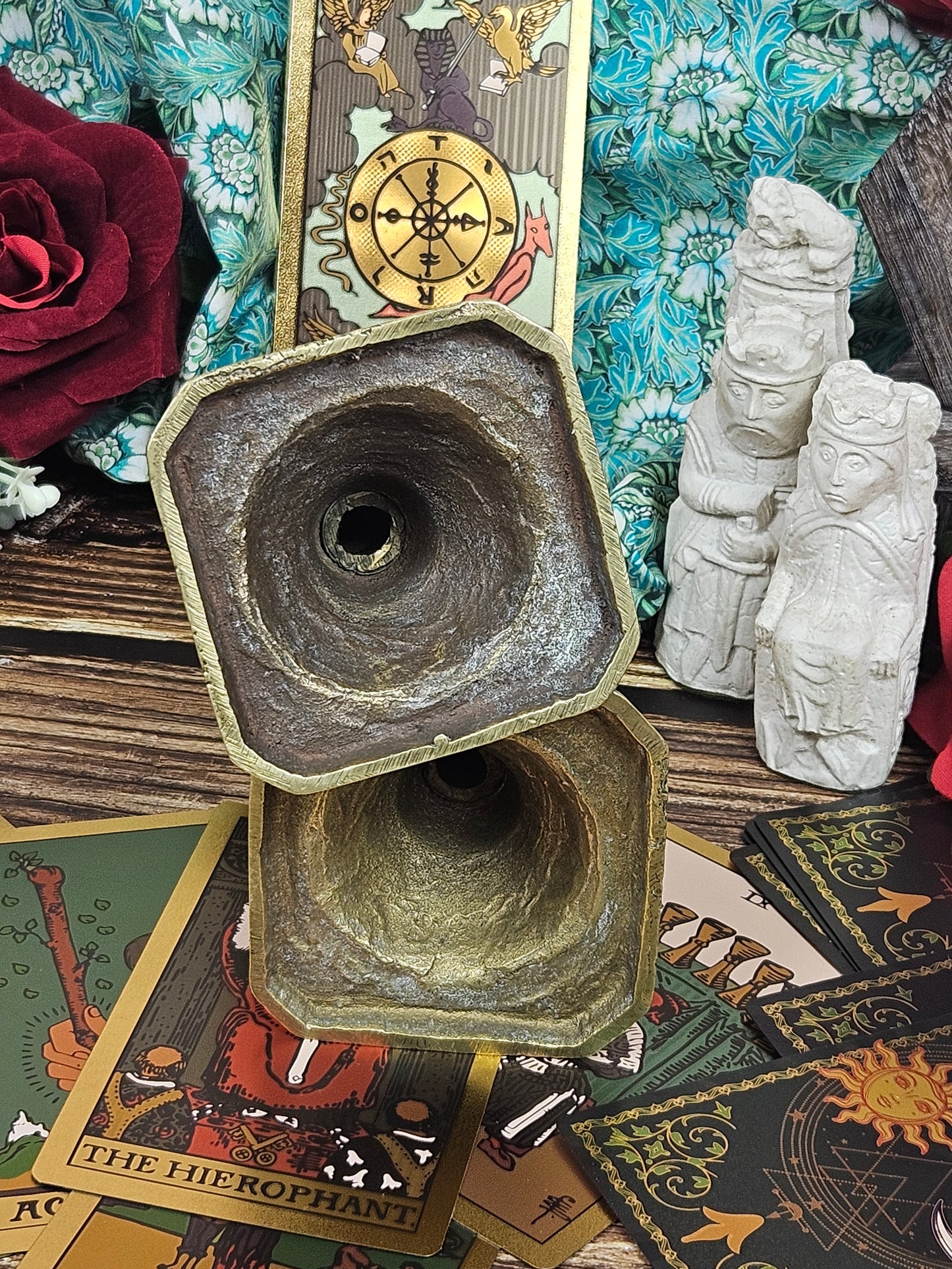 Vintage Pair of Brass Candle stick Holders.