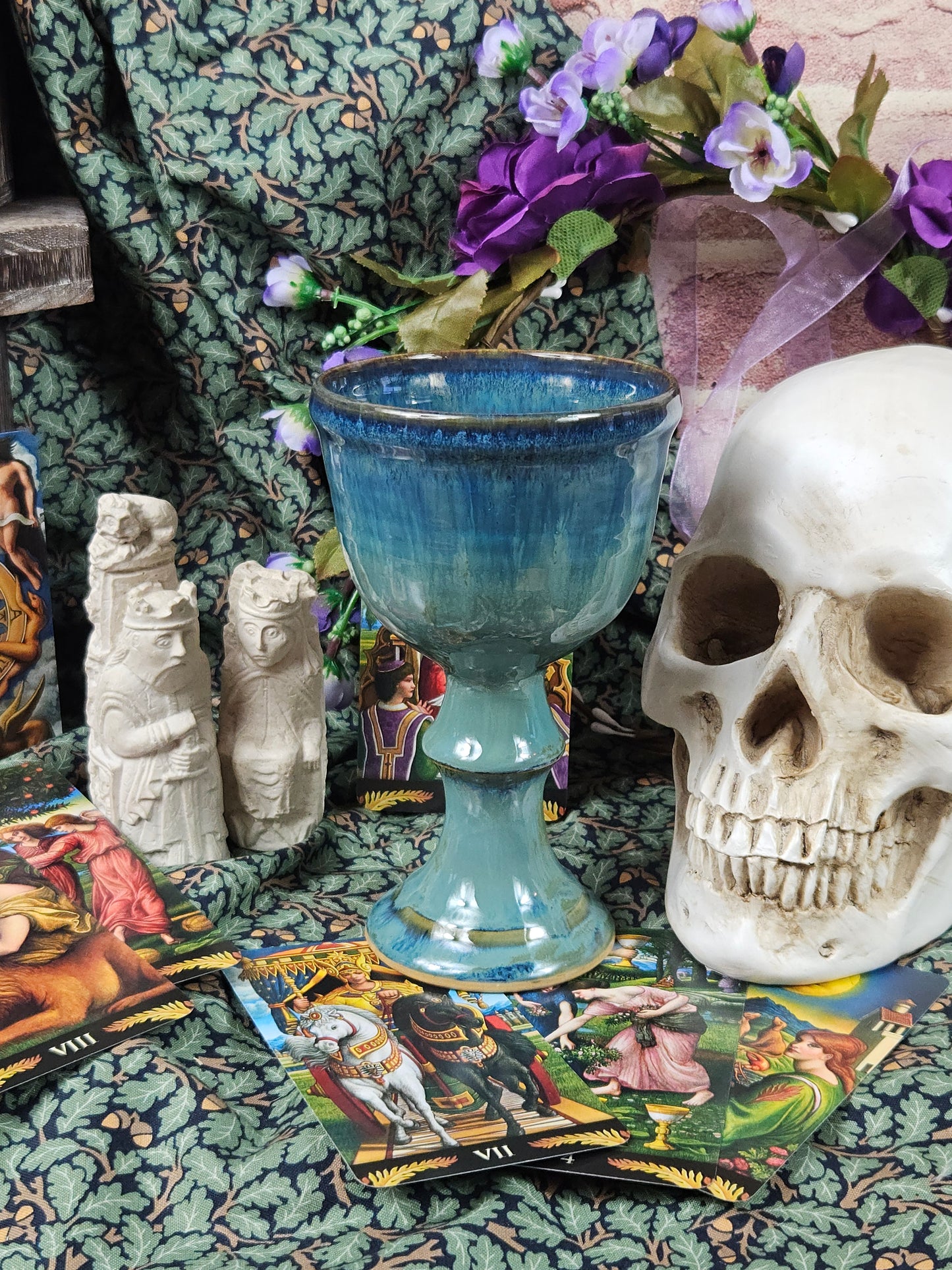 Vintage Studio Pottery Large Size beautifully glazed Goblet, VGC, N302