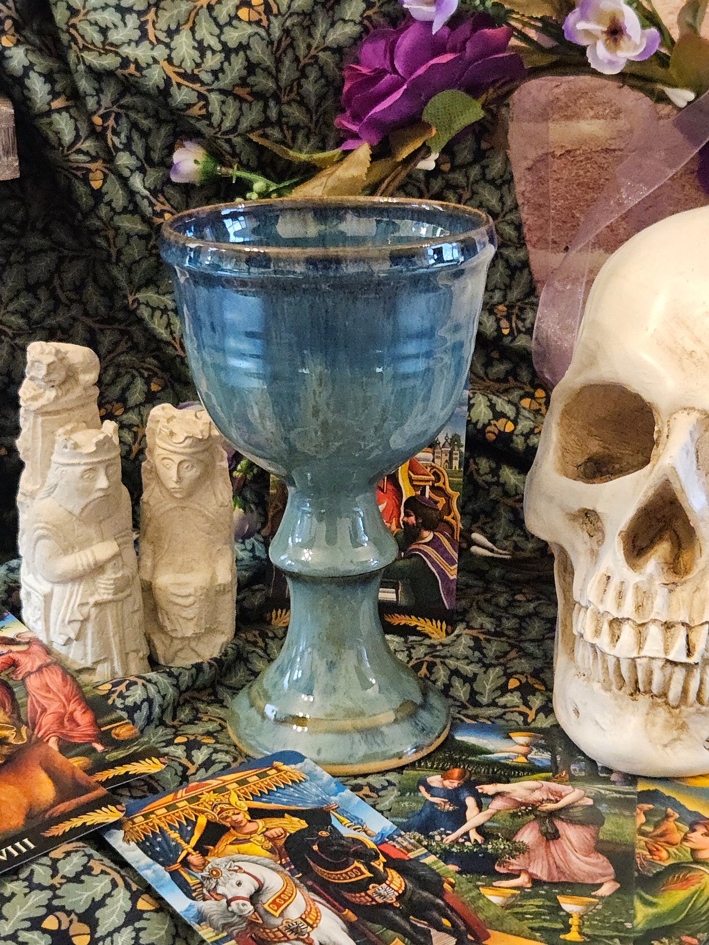 Vintage Studio Pottery Large Size beautifully glazed Goblet, VGC, N302