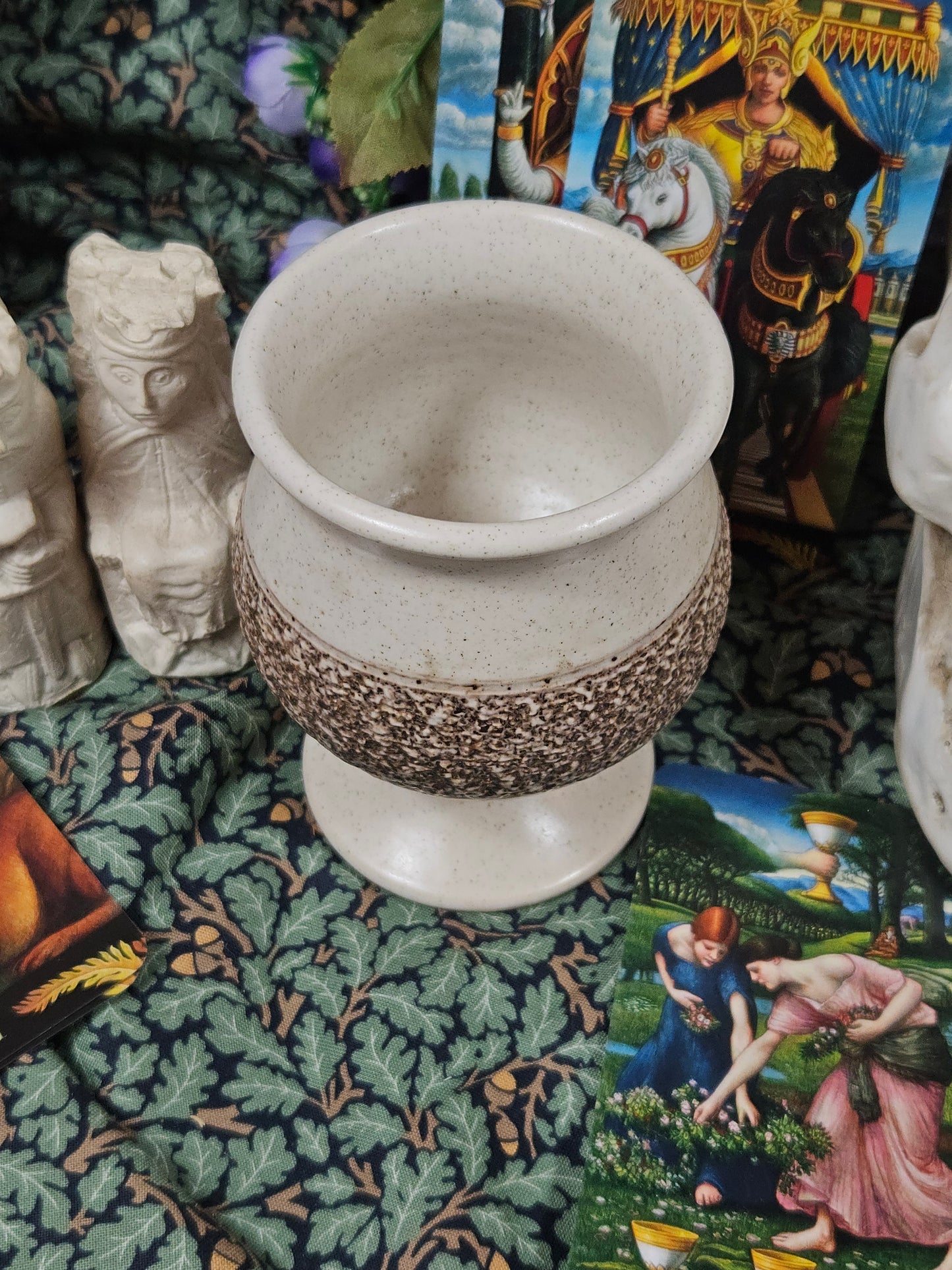 Vintage Studio Pottery tulip shape goblet with matt finish VGC N405