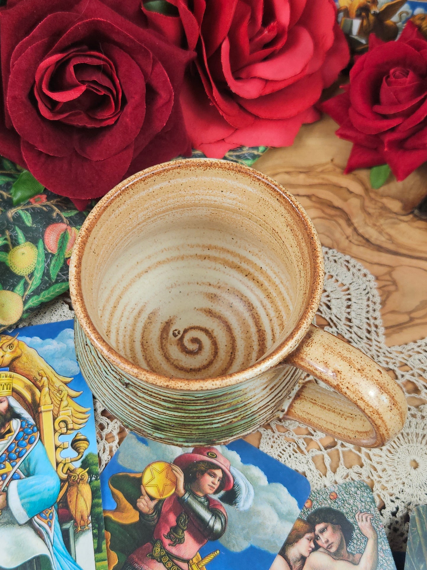 Vintage Knight Tintagel Studio Pottery Tea/Coffee Mug, Hand Thrown, VGC