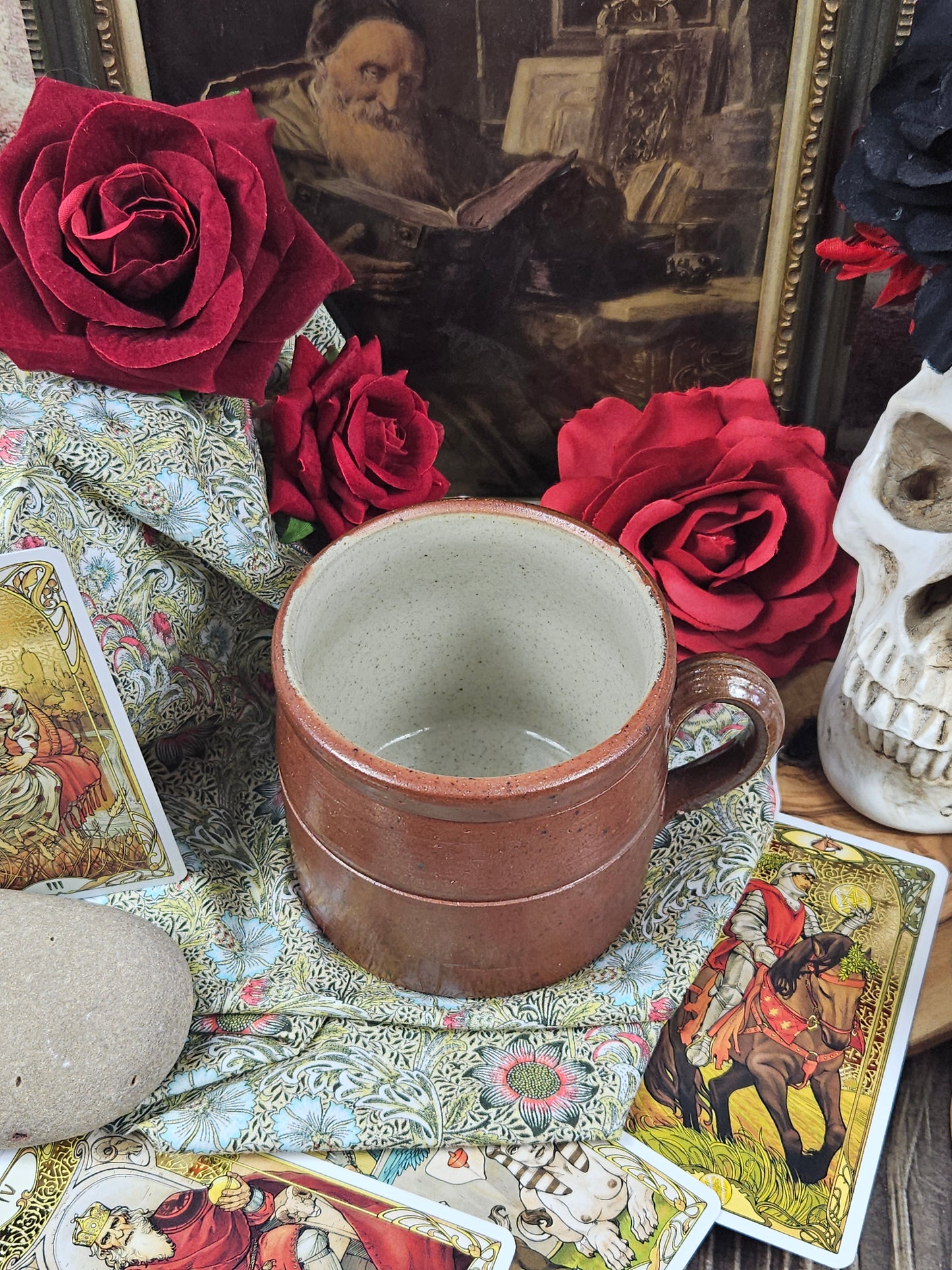 Vintage Studio Pottery Tea/Coffee Mug, Hand Thrown, VGC