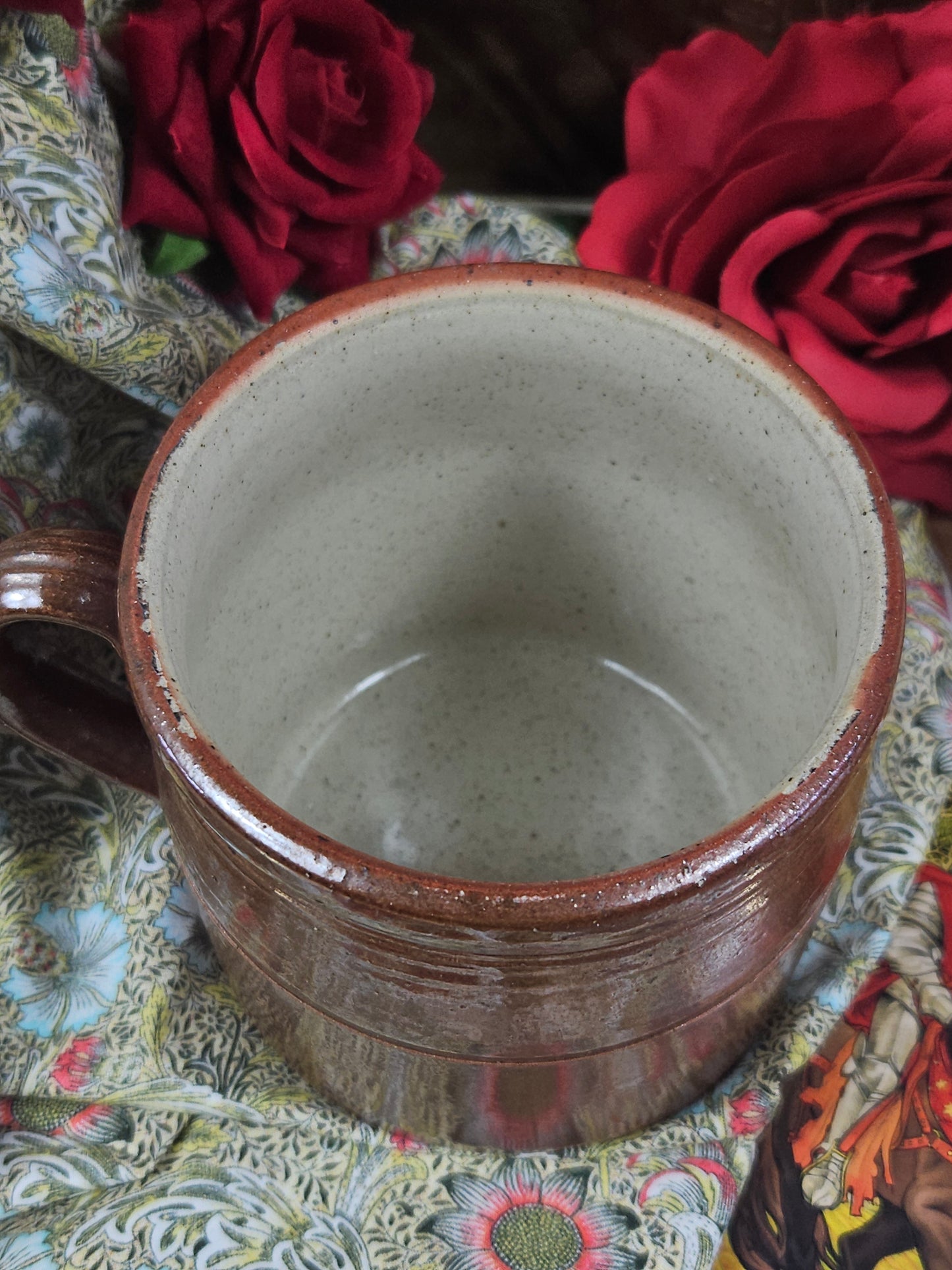 Vintage Studio Pottery Tea/Coffee Mug, Hand Thrown, VGC