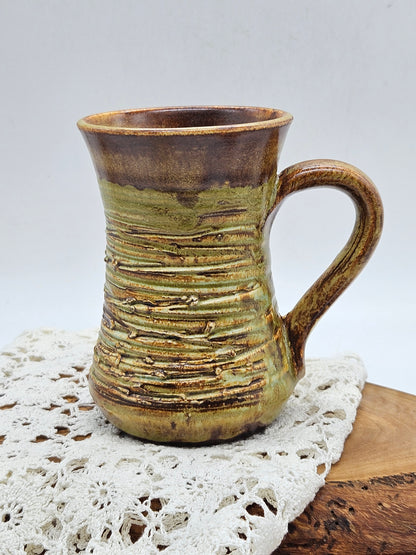 Unique vintage mug in medieval style, Tintagle Studio Pottery