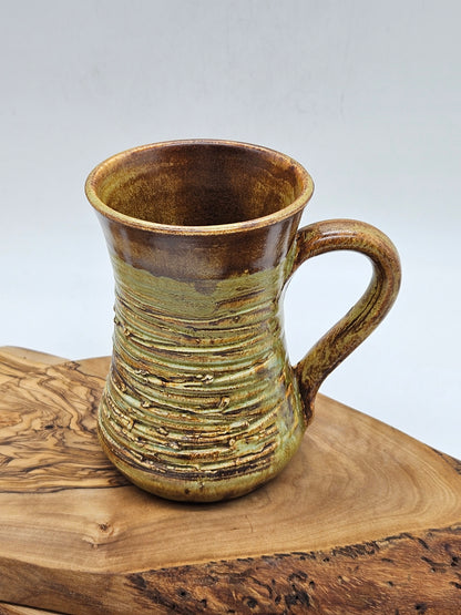 Unique vintage mug in medieval style, Tintagle Studio Pottery