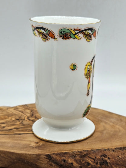 Vintage Fine Bone China Irish Coffee Cup, Royal Tara Book of Kells ET8016