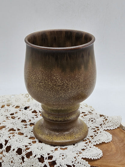 Vintage Denby Pottery Medieval Style Goblet, Romany Collection