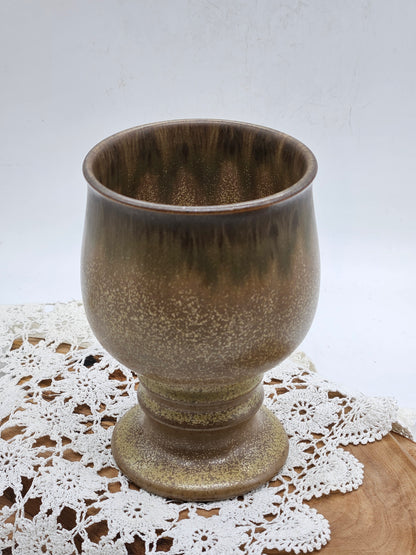 Vintage Denby Pottery Medieval Style Goblet, Romany Collection