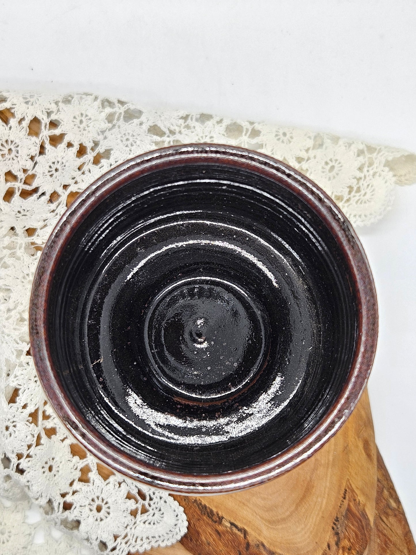 Vintage Large Medieval Style Goblet "Ears of Wheat", Studio Pottery