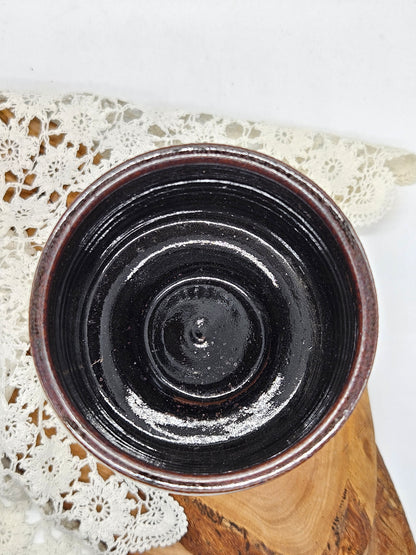 Vintage Large Medieval Style Goblet "Ears of Wheat", Studio Pottery