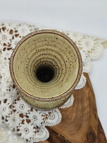 Vintage Large Medieval Style Goblet "Ears of Wheat", Studio Pottery