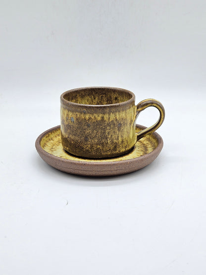 Studio Pottery Tea Cup and Saucer