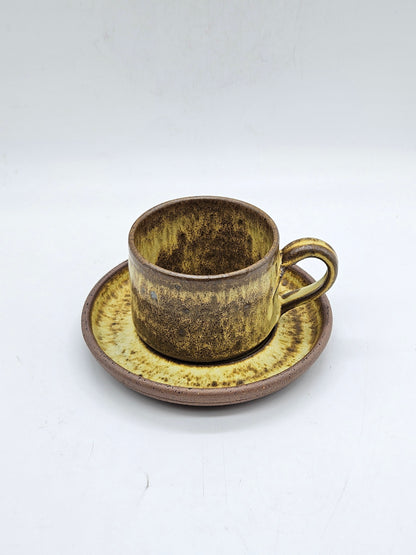 Studio Pottery Tea Cup and Saucer
