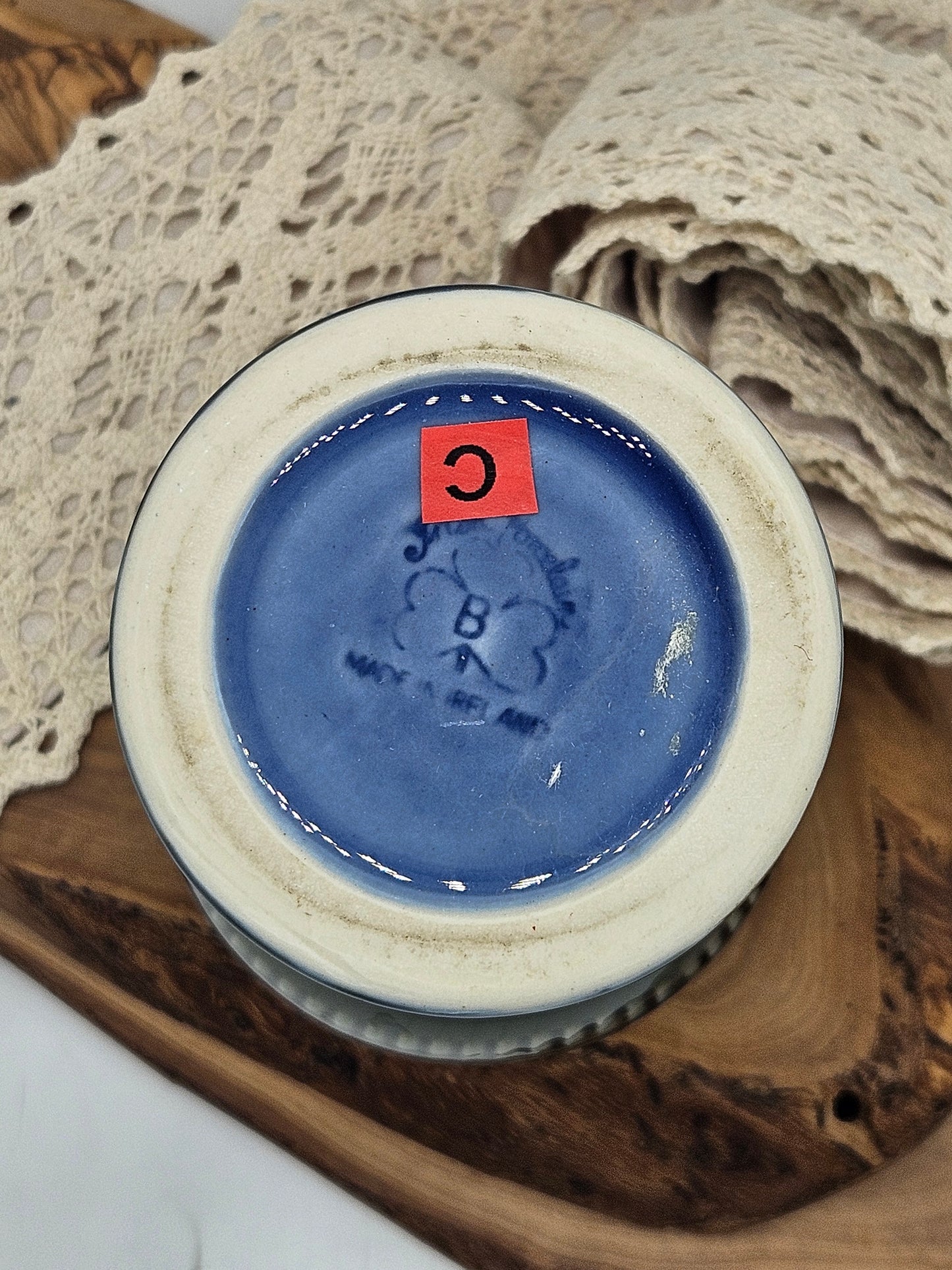 Studio Pottery fully Glazed Heavy Wine Goblet