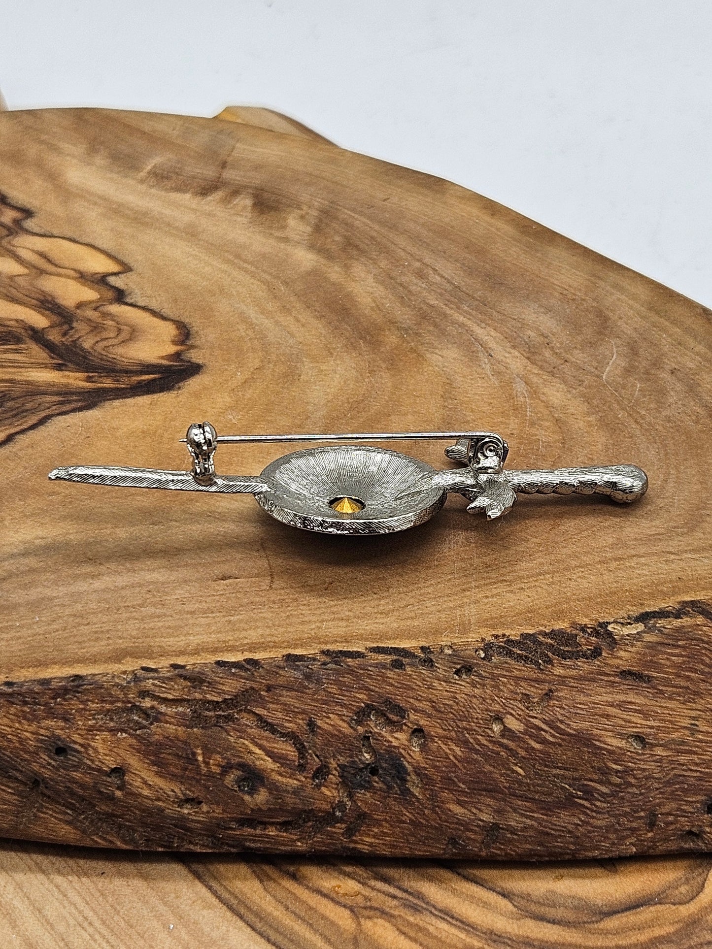 Vintage Scottish Pin Kilt Brooch Sword with Shield