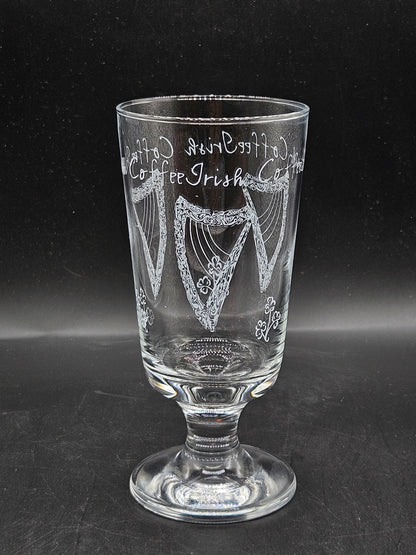 Vintage Irish Glass, Harp pattern, VGC