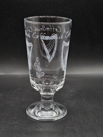 Vintage Irish Glass, Harp pattern, VGC