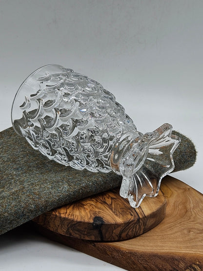 Vintage Mermaid Tail shape Glass, VGC EB122