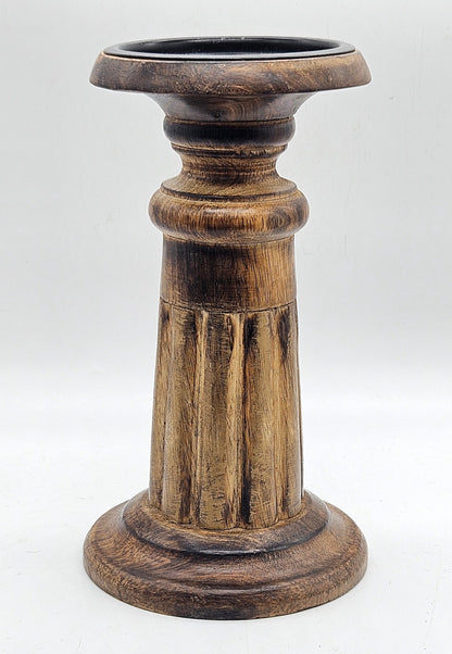 Vintage wooden candlestick